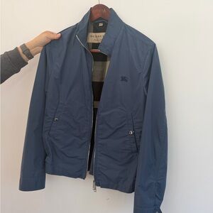 Burberry Men's Blue Lightweight Jacket